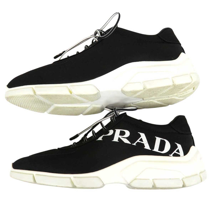 PRADA 
ローカット ファブリック 
ロゴ スニーカー