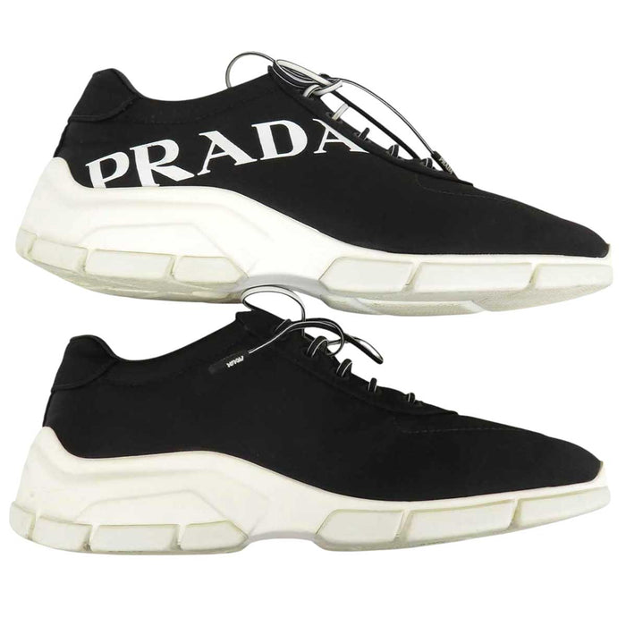 PRADA 
ローカット ファブリック 
ロゴ スニーカー