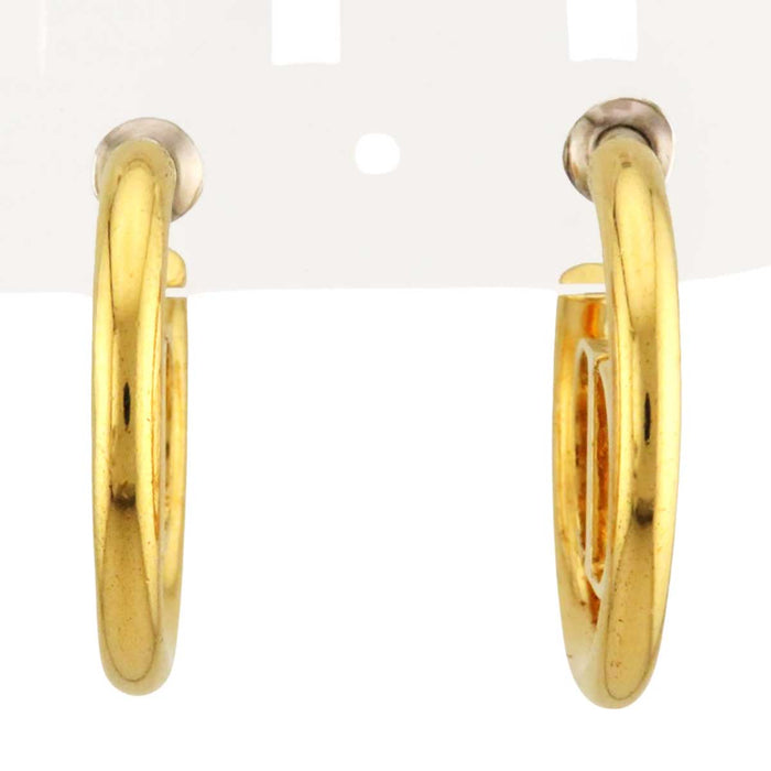 Dior 
CD logo métal couleur or 
30 Montaigne boucles d'oreilles créoles