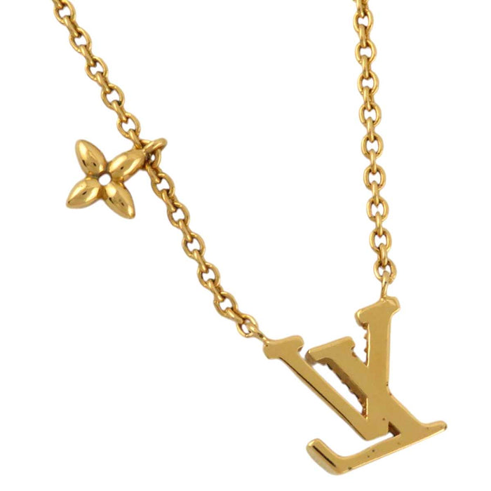 LOUIS VUITTON
Logo Initial Monogram Flower Gold Color Metal
LV Iconic Necklace