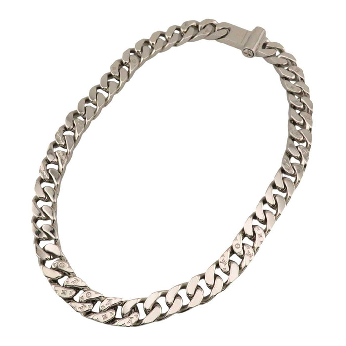 LOUIS VUITTON 
喜平 シルバーカラーメタル カーブチェーン 
コリエ LV チェーン リンクス ネックレス 
モノグラム