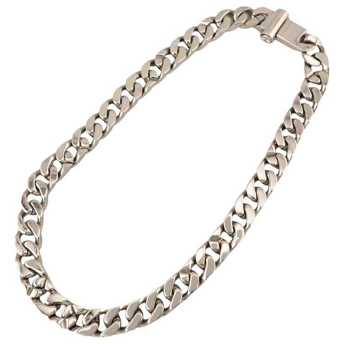 LOUIS VUITTON 
喜平 シルバーカラーメタル カーブチェーン 
コリエ LV チェーン リンクス ネックレス 
モノグラム