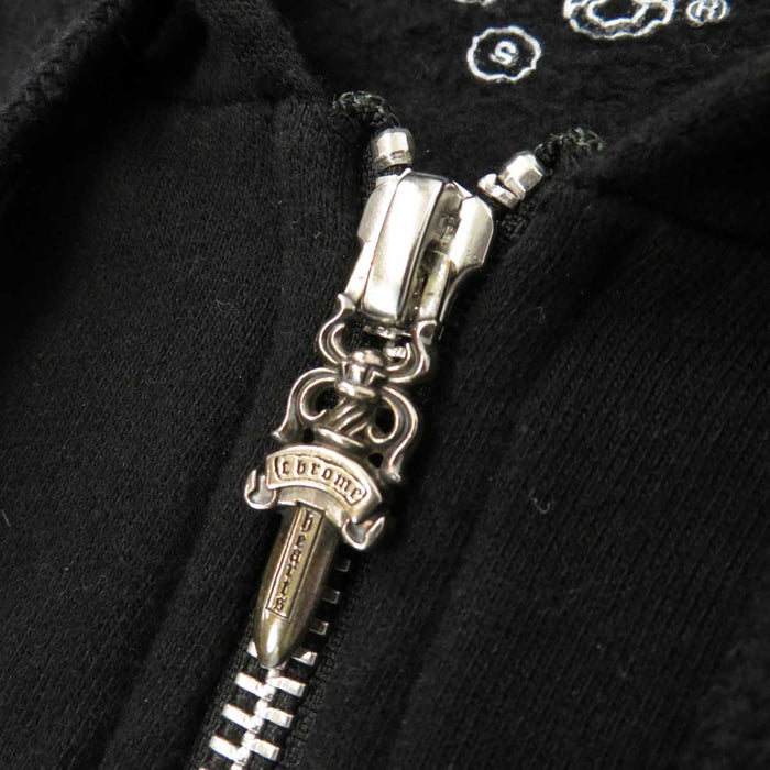 CHROME HEARTS 
SWTSHRT HD ZIP 裏地サーマル ホースシュー ロゴ スウェット 
バック 英字 プリント ジップ パーカー