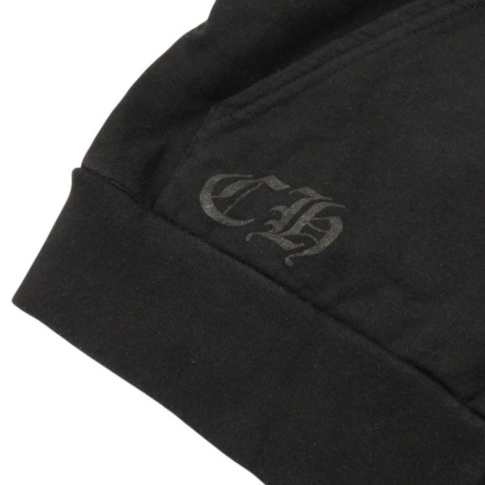 CHROME HEARTS 
SWTSHRT HD ZIP 裏地サーマル ホースシュー ロゴ スウェット 
バック 英字 プリント ジップ パーカー
