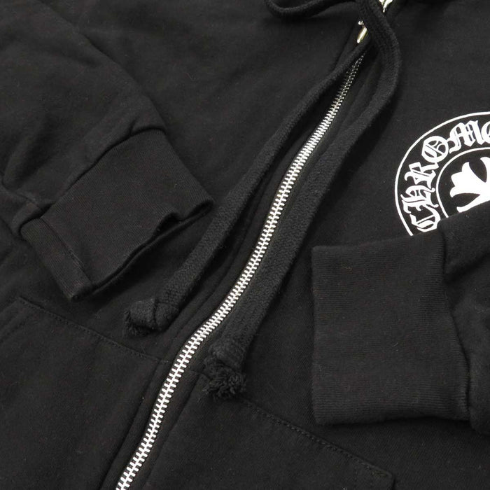 CHROME HEARTS 
SWTSHRT HD ZIP 裏地サーマル ホースシュー ロゴ スウェット 
バック 英字 プリント ジップ パーカー