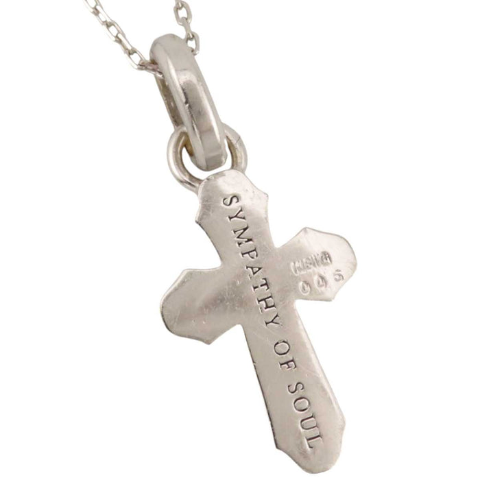 Sympathy of Soul
Pavé Diamond White Gold
Smooth Cross Pendant Square Chain Necklace