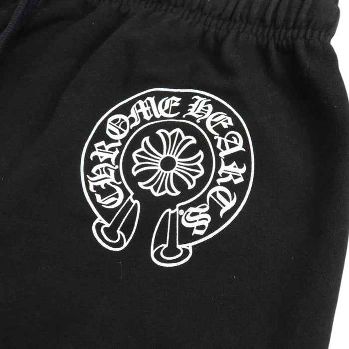 CHROME HEARTS 
スクロールラベル ロゴ コットン 裏起毛 CH クロス 
ホースシュー プリント スウェット パンツ