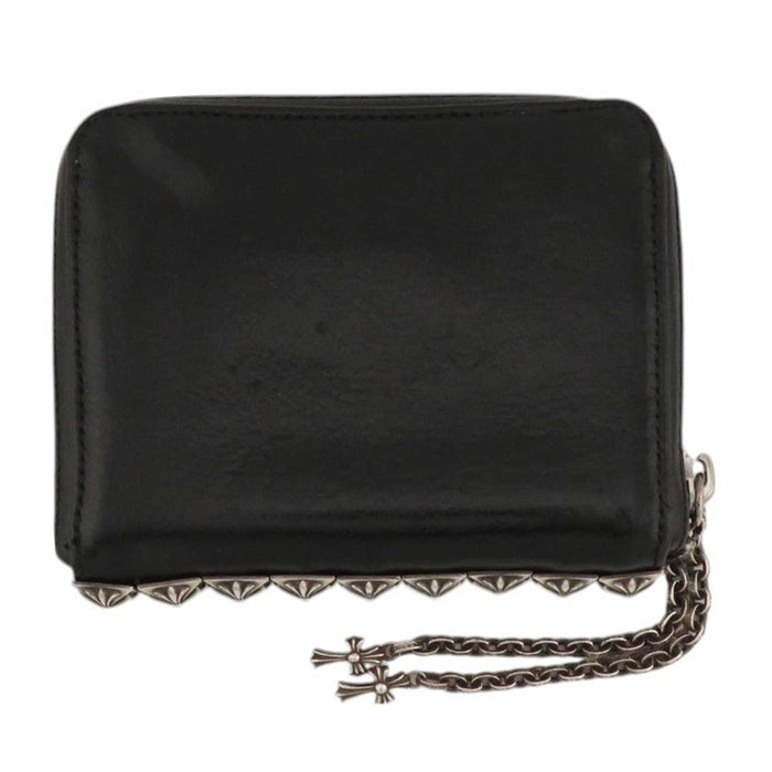 CHROME HEARTS 
3 SIDE ZIP CH Cross Studs Paper Chain Baby Fat 
3 Side Zip Leather Wallet