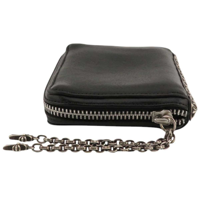 CHROME HEARTS 
3 SIDE ZIP CH Cross Studs Paper Chain Baby Fat 
3 Side Zip Leather Wallet