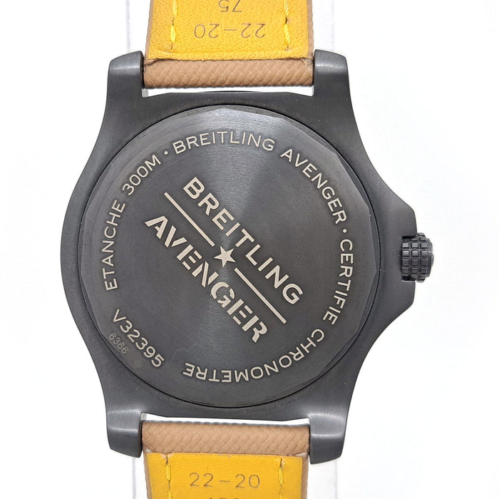 BREITLING 
Avenger Automatic GMT45 Night Mission 
With box and warranty card