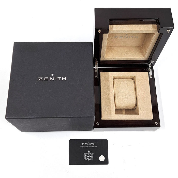 ZENITH 
El Primero Synopsis 
With Box and Warranty Card