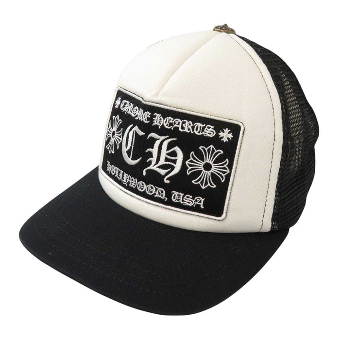 CHROME HEARTS 
TRUCKER CAP Patch Mesh Hat Cotton Polyester 
CH Embroidery Trucker Cap