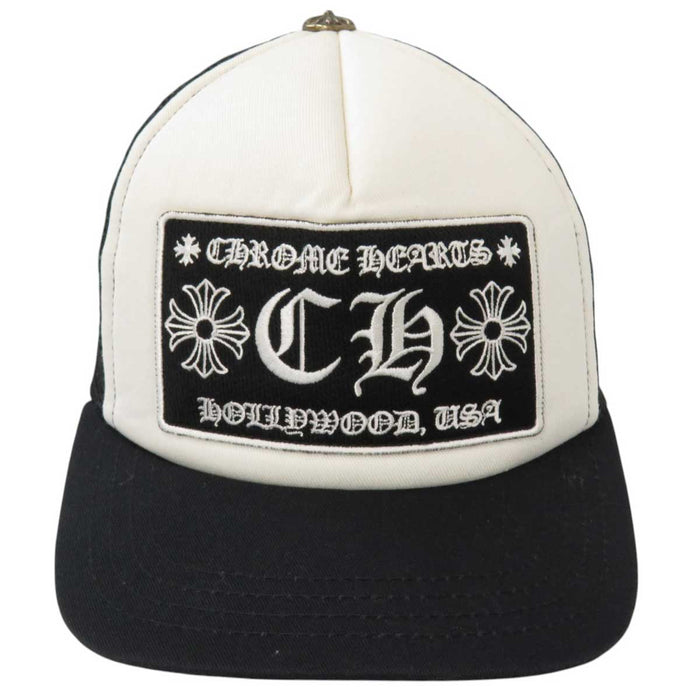 CHROME HEARTS 
TRUCKER CAP Patch Mesh Hat Cotton Polyester 
CH Embroidery Trucker Cap