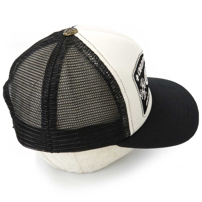 CHROME HEARTS 
TRUCKER CAP Patch Mesh Hat Cotton Polyester 
CH Embroidery Trucker Cap