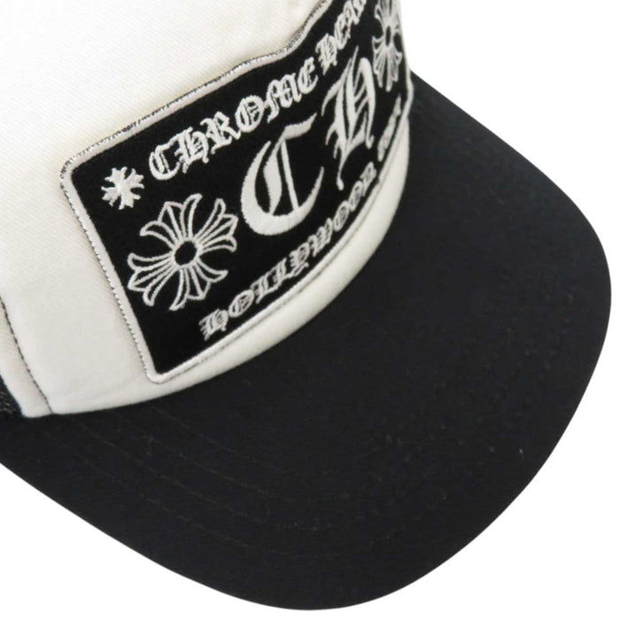 CHROME HEARTS 
TRUCKER CAP Patch Mesh Hat Cotton Polyester 
CH Embroidery Trucker Cap