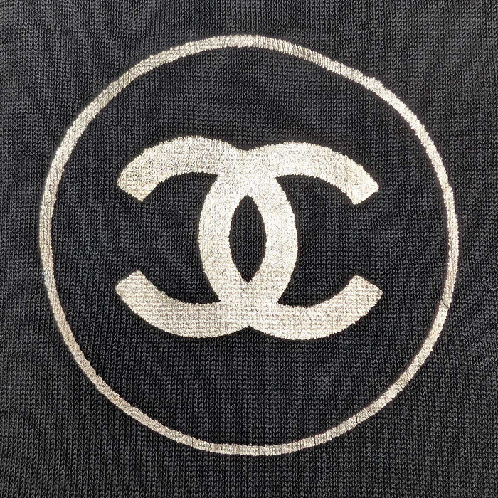 CHANEL 
Vintage COCO CC Logo 
Coco Mark Short Sleeve Knit