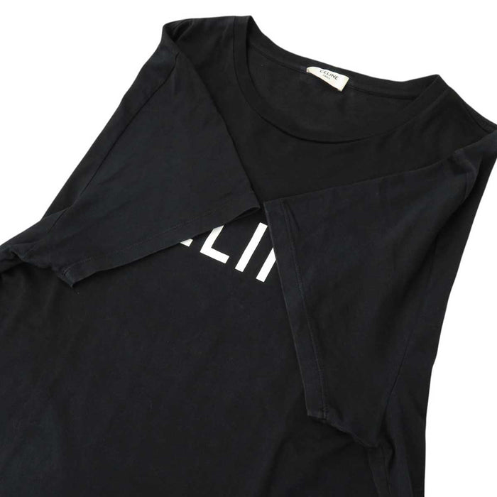 CELINE 
コットン 
ロゴ プリント ショートスリーブ Tシャツ