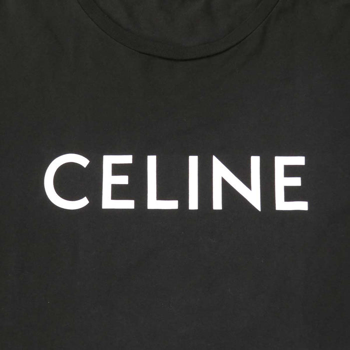 CELINE 
コットン 
ロゴ プリント ショートスリーブ Tシャツ
