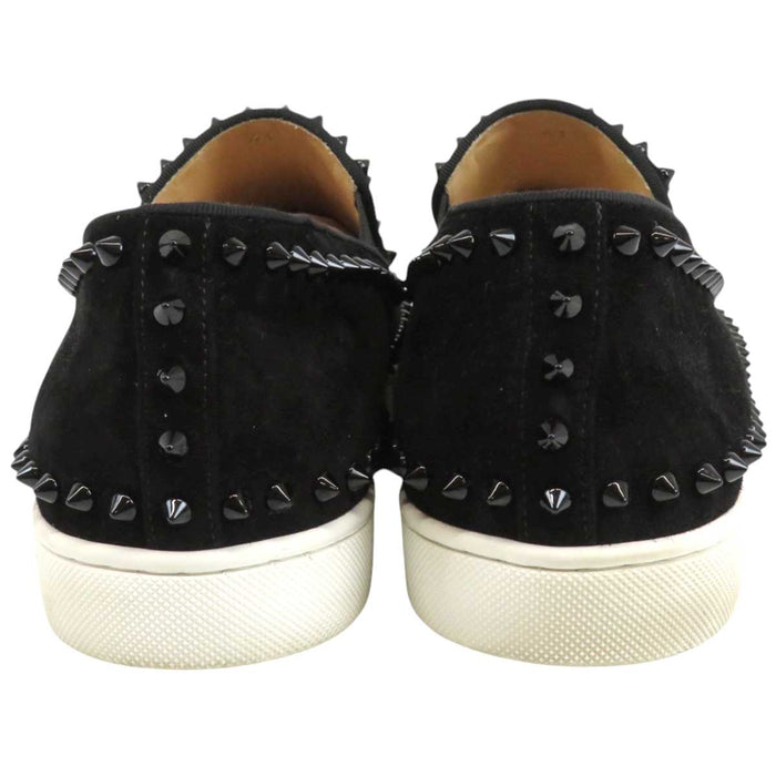 Christian Louboutin 
ピック ボート フラット スパイク 
PIK BOAT FLAT スタッズ ベロア スリッポン