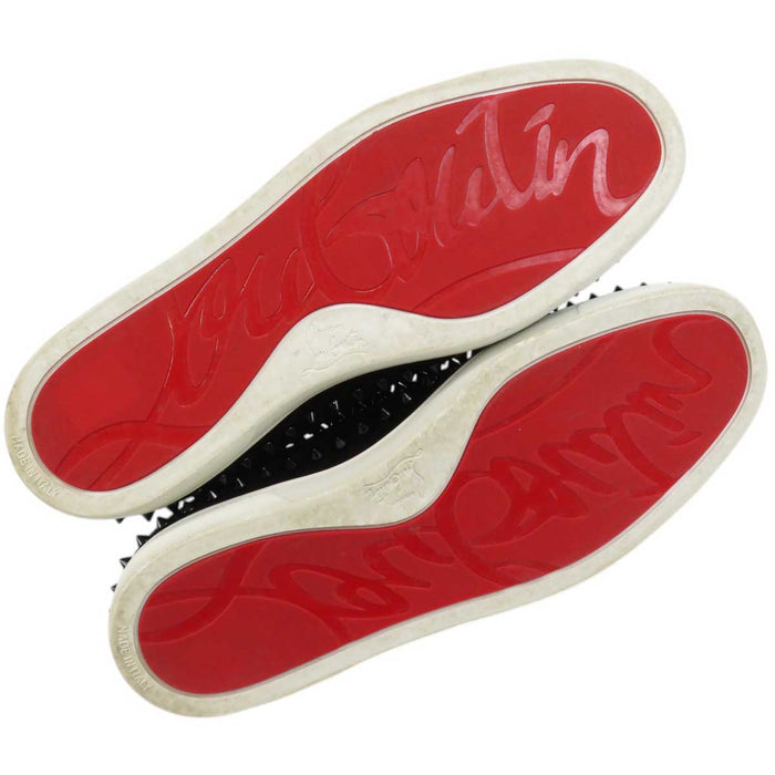 Christian Louboutin 
ピック ボート フラット スパイク 
PIK BOAT FLAT スタッズ ベロア スリッポン