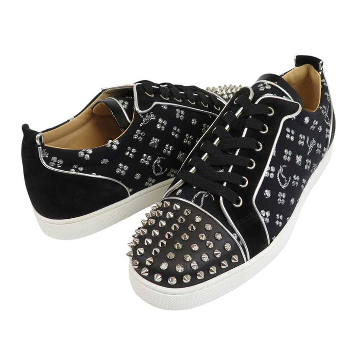 Christian Louboutin 
Luis Junior Orlato Borchie Camoscio Pelle 
LOUIS JUNIOR SPIKES ORLATO Scarpe da ginnastica con borchie