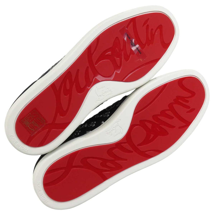 Christian Louboutin 
Luis Junior Orlato Borchie Camoscio Pelle 
LOUIS JUNIOR SPIKES ORLATO Scarpe da ginnastica con borchie