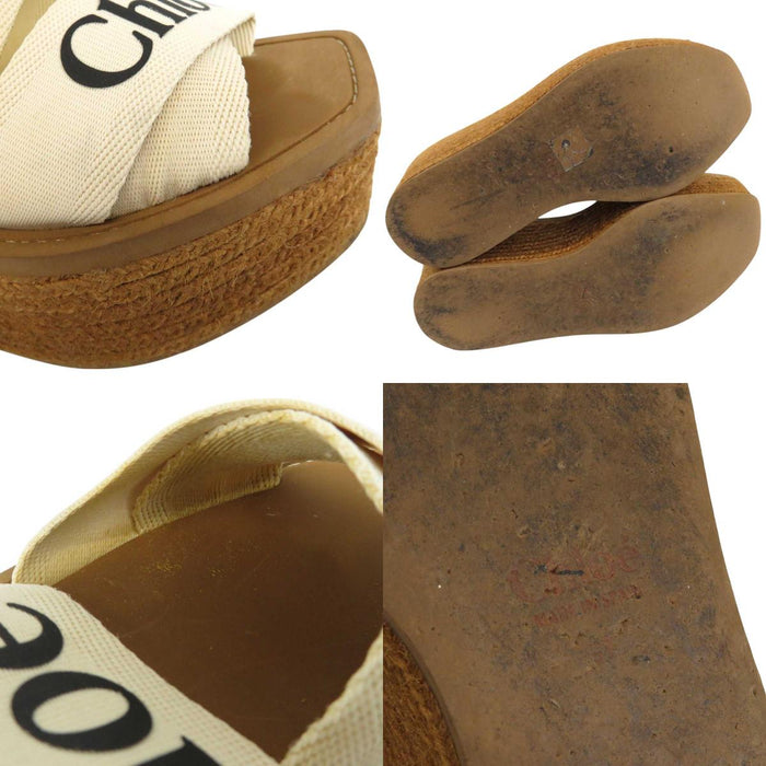 Chloe
Logo Platform
Woody Wedge Espadrille Sandals