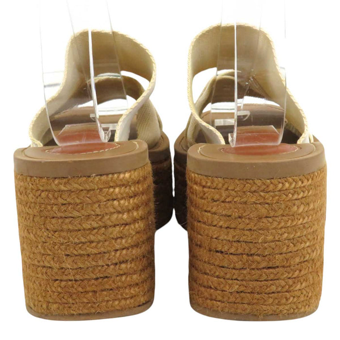 Chloe
Logo Platform
Woody Wedge Espadrille Sandals