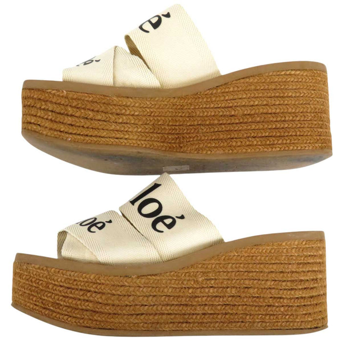 Chloe
Logo Platform
Woody Wedge Espadrille Sandals