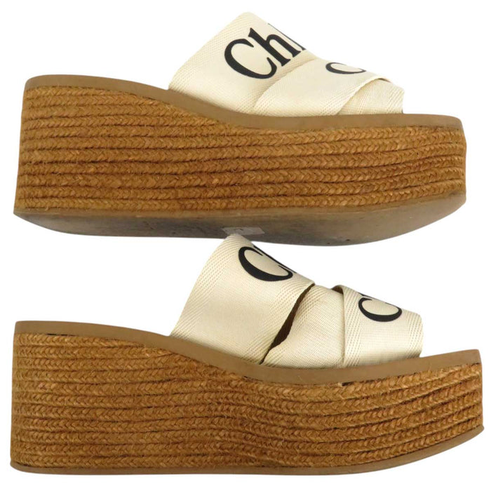 Chloe
Logo Platform
Woody Wedge Espadrille Sandals