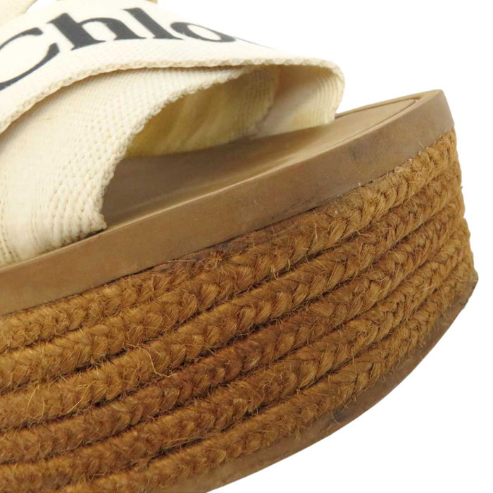 Chloe
Logo Platform
Woody Wedge Espadrille Sandals
