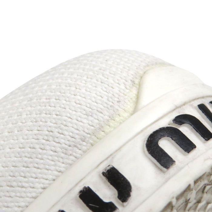 MIUMIU 
Logo High-Cut 
Knit Mesh Sneakers