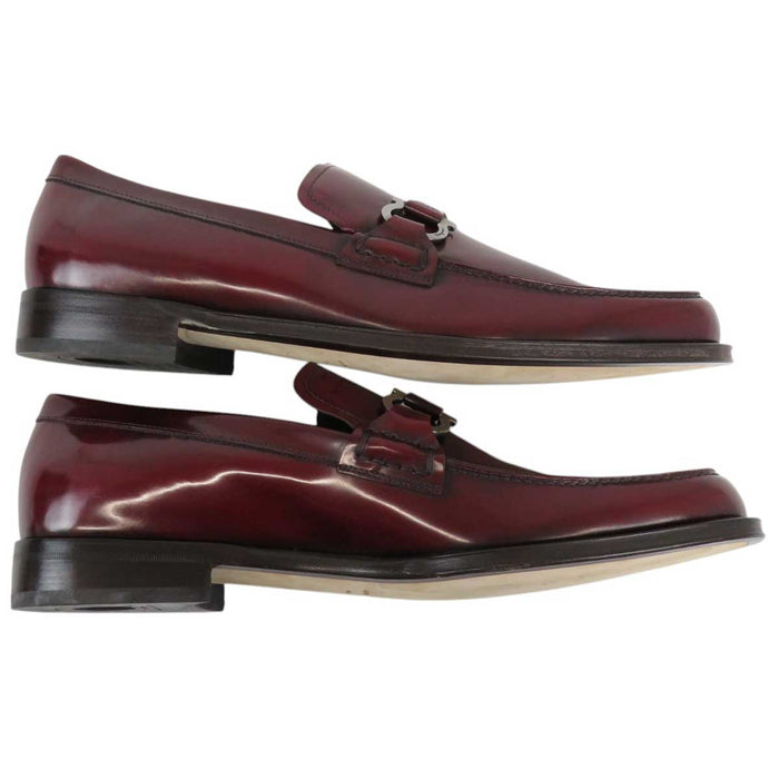 Salvatore Ferragamo 
ビットローファー 
ガンチーニ エナメル ローファー