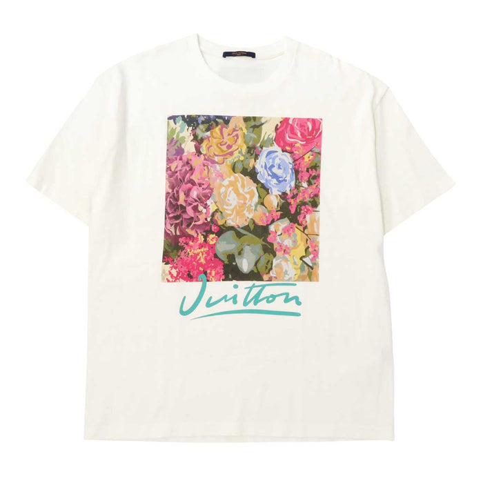 LOUIS VUITTON 
ロゴ RM222 NPG HNY91W 
LV フラワー タペストリー プリント コットン Tシャツ