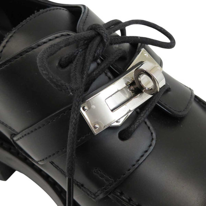 HERMES
Kelly Buckle Lace-Up Silver Color Fittings
First Leather Shoes