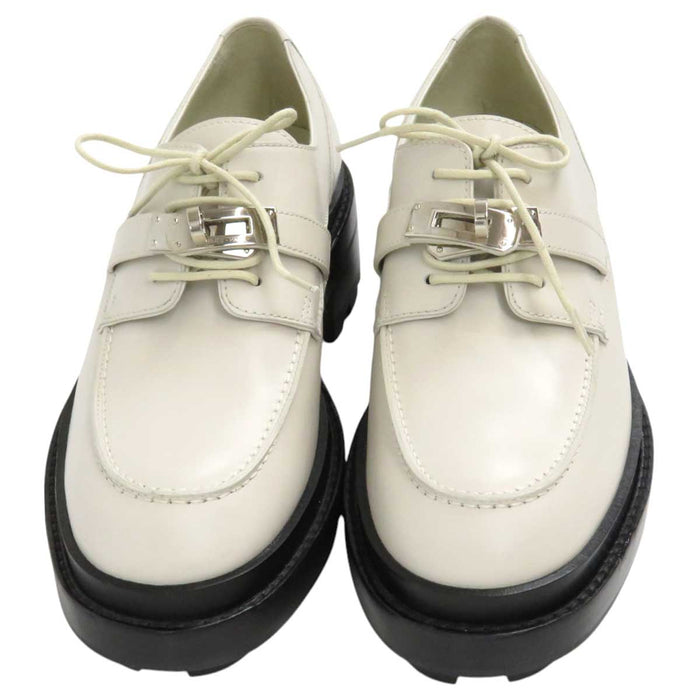 HERMES 
ケリーバックル レザー 
ダービー ファースト ローファー