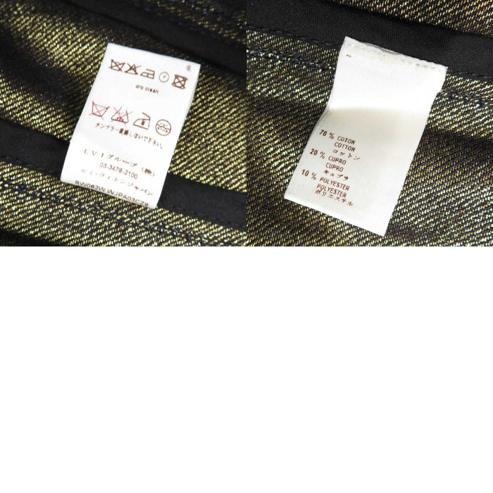 LOUIS VUITTON
LV Rhinestone Logo Button RW062W WJPA03CZ9
Lame Denim Pants