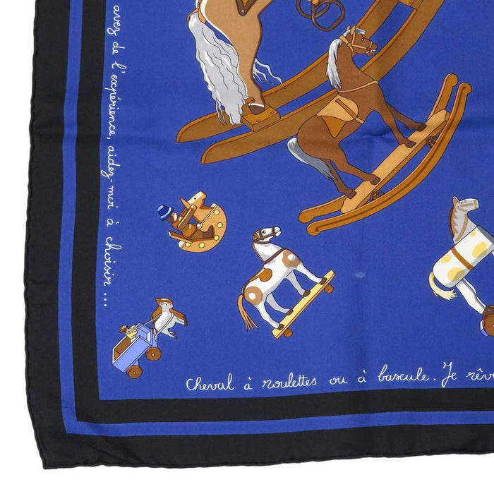 HERMES
Silk Large Square
Carré 90 Raconte moi le Cheval Talking about Horses Scarf