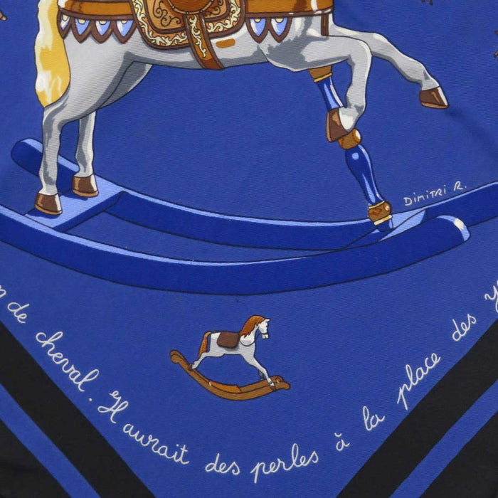 HERMES
Silk Large Square
Carré 90 Raconte moi le Cheval Talking about Horses Scarf