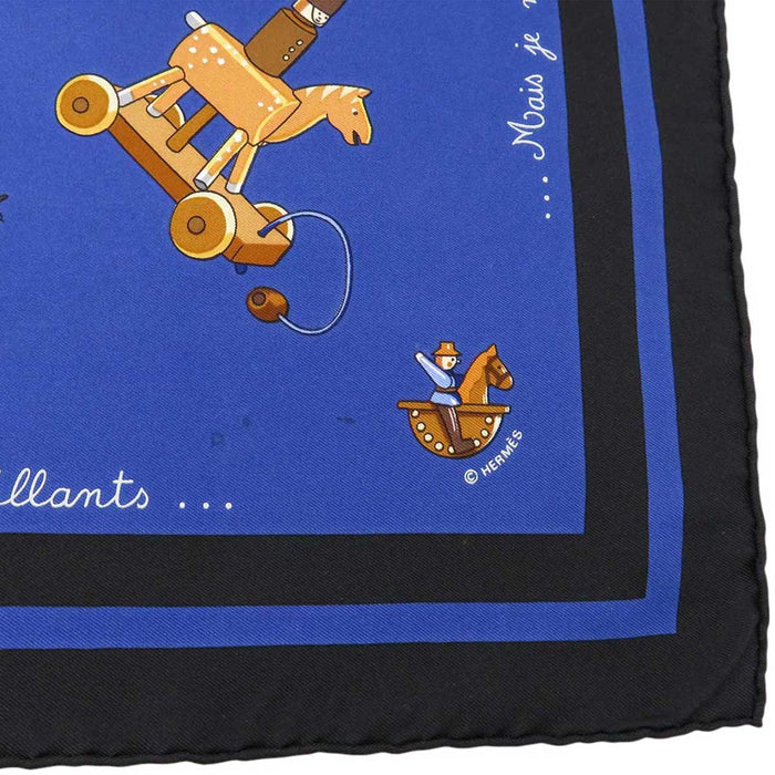 HERMES
Silk Large Square
Carré 90 Raconte moi le Cheval Talking about Horses Scarf