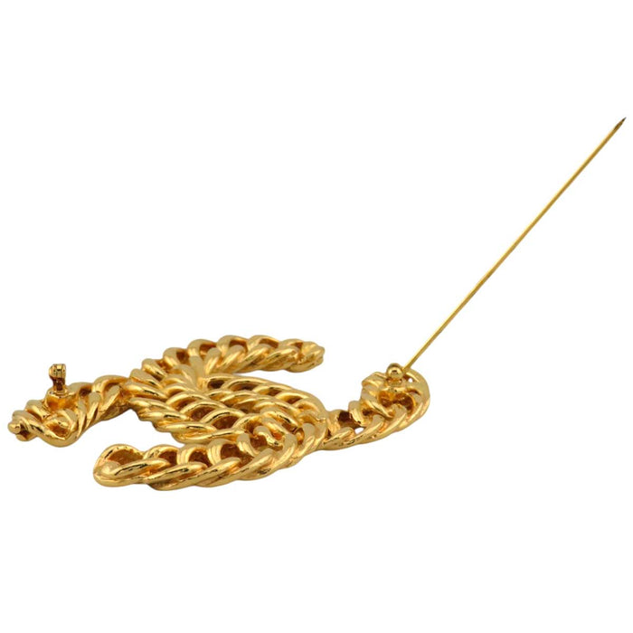 香奈儿
COCO CC 标志 金色金属 1107
复古 可可标志 链条 胸针