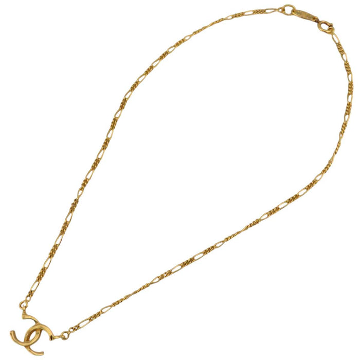 CHANEL 
1982 COCO ゴールドカラーメタル 
ヴィンージ ココマーク チェーンネックレス