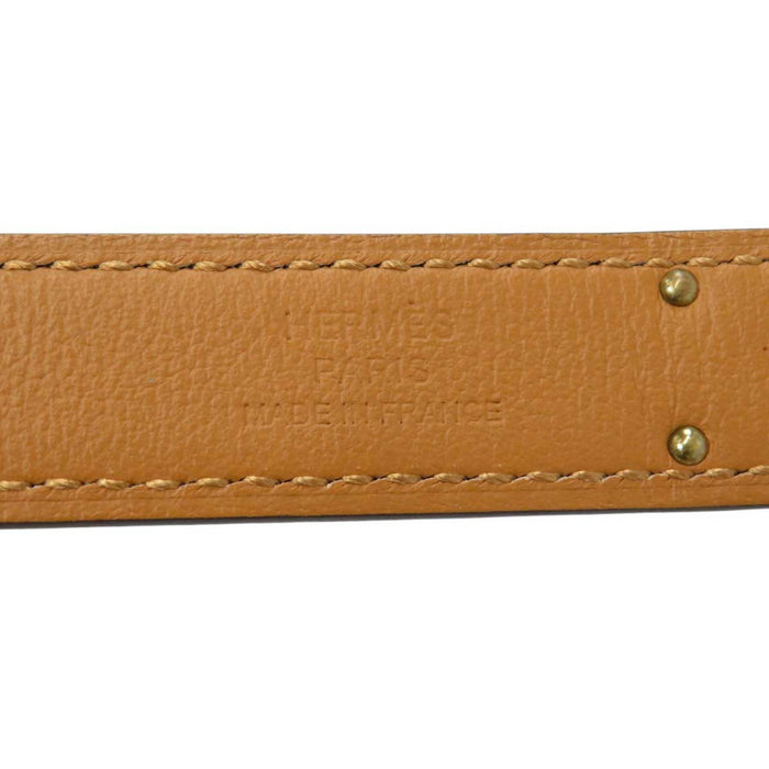 HERMES
W Engraving 2024 Made Yellow Gold Plated Metal
Kelly Buckle Leather Belt 18MM