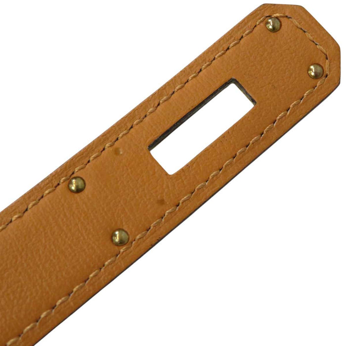 HERMES
W Engraving 2024 Made Yellow Gold Plated Metal
Kelly Buckle Leather Belt 18MM