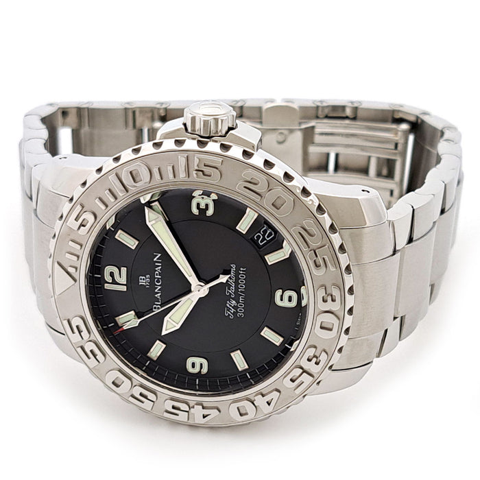 Blancpain 
Fifty Fathoms 
With box and warranty card