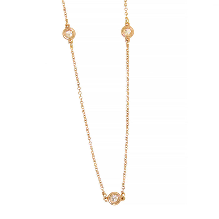 TIFFANY&Co. 
Collier By the Yard 3 diamants P
