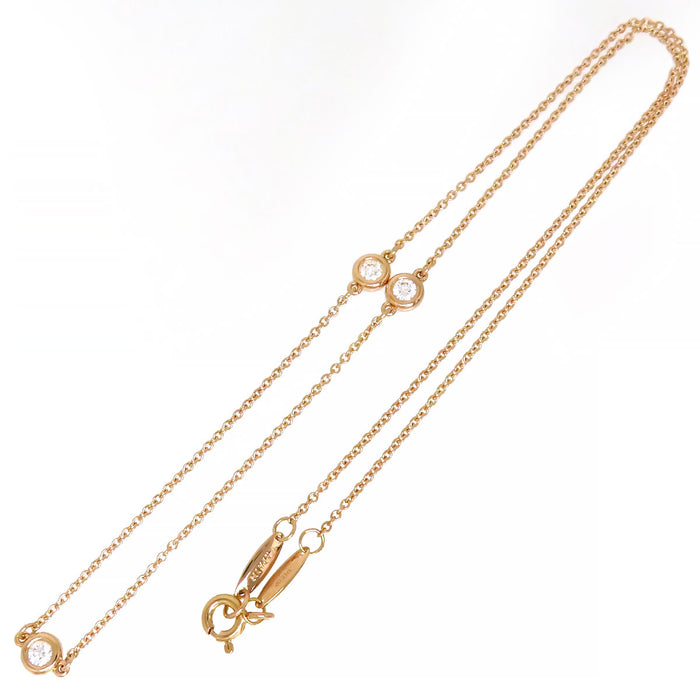 TIFFANY&Co. 
Collier By the Yard 3 diamants P