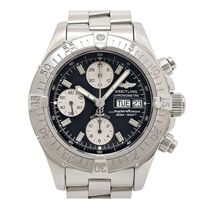 BREITLING 
Superocean Chronograph Day-Date 
With Warranty Card