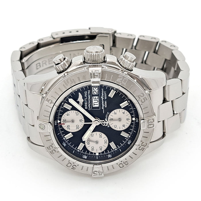 BREITLING 
Superocean Chronograph Day-Date 
With Warranty Card