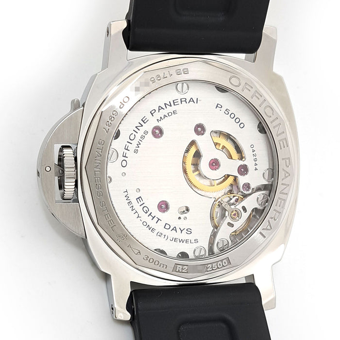 OFFICINE PANERAI 
Luminor Marina 8 Jours Acier 
Avec boîte et garantie